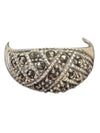 Weave Pattern Silver Ring Size 5 (15 1/2)