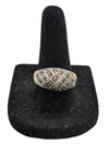 Weave Pattern Silver Ring Size 5 (15 1/2)