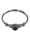 Delicate Blue Silver Ring Size 7 1/4 (17 1/2)