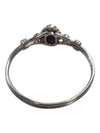 Delicate Blue Silver Ring Size 7 1/4 (17 1/2)