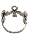 3 Cross Silver Ring Size 4 3/4 (15 1/2)