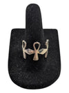 3 Cross Silver Ring Size 4 3/4 (15 1/2)