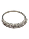Gem Crescent Silver Ring Size 7 (17 1/4)