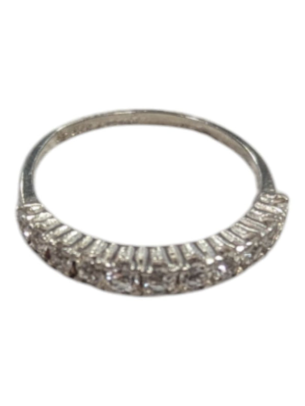 Gem Crescent Silver Ring Size 7 (17 1/4)