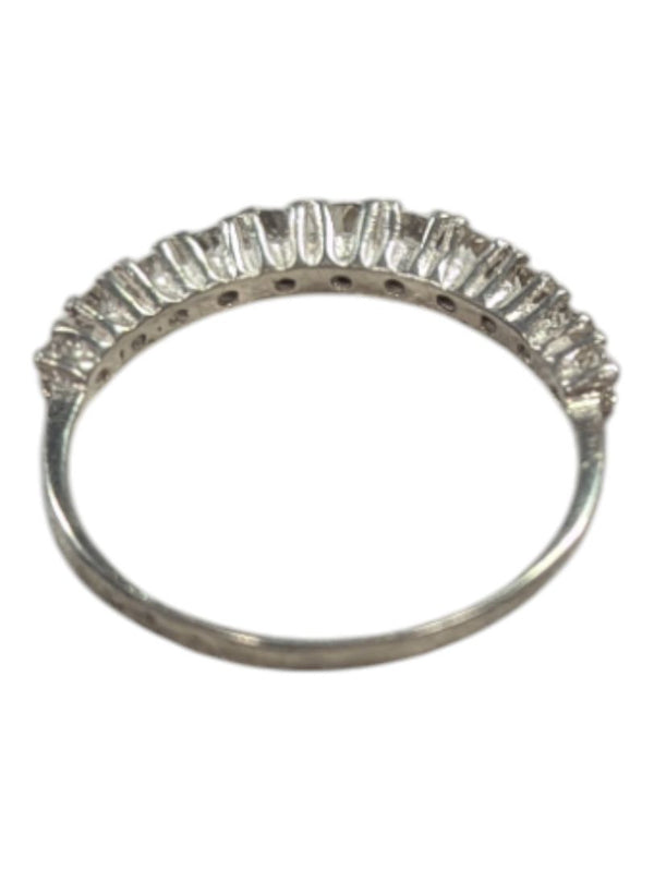 Gem Crescent Silver Ring Size 7 (17 1/4)