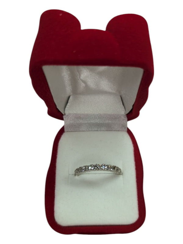 Gem Crescent Silver Ring Size 7 (17 1/4)