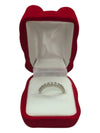 Gem Crescent Silver Ring Size 7 (17 1/4)
