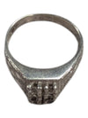 4 Gem Silver Signate Ring Size 4 (15)