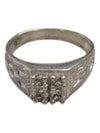 4 Gem Silver Signate Ring Size 4 (15)