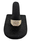 9 Gem Silver Signet Ring Size 5 (15 3/4)