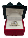 9 Gem Silver Signet Ring Size 5 (15 3/4)