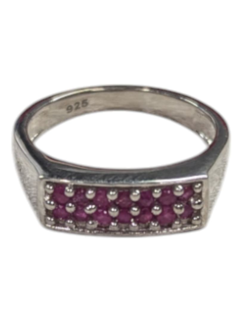 Silver 925 Natural Ruby 0.5Ct Ring Size 6.5 US (14)