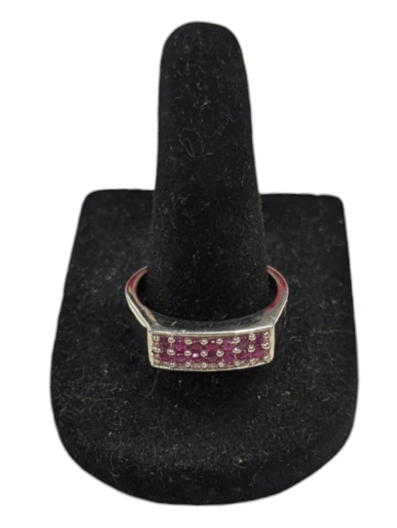 Silver 925 Natural Ruby 0.5Ct Ring Size 6.5 US (14)