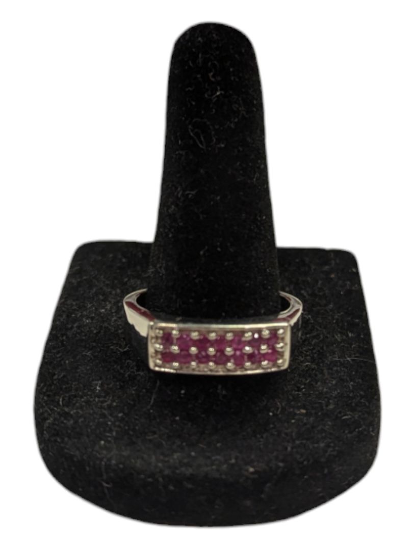 Silver 925 Natural Ruby 0.5Ct Ring Size 6.5 US (14)