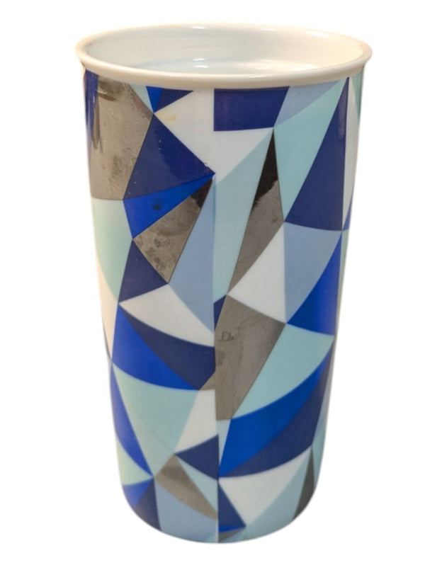 Blue Diamond Pattern PC Thermos, No Lid