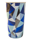 Blue Diamond Pattern PC Thermos, No Lid
