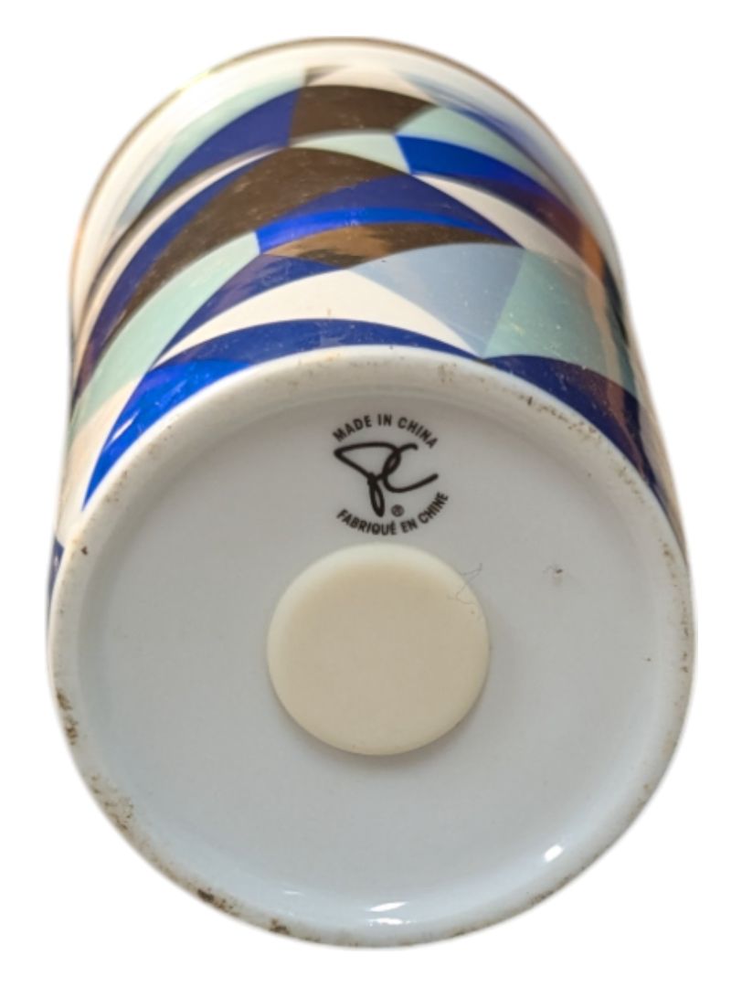 Blue Diamond Pattern PC Thermos, No Lid