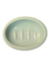 Martha Stewart Teal Ceramic Soap Dish