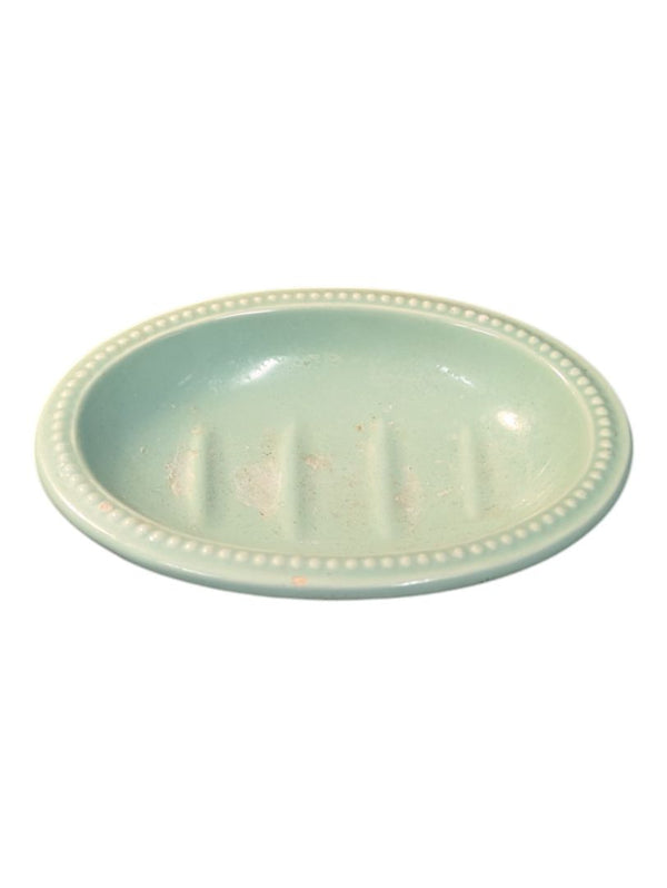 Martha Stewart Teal Ceramic Soap Dish