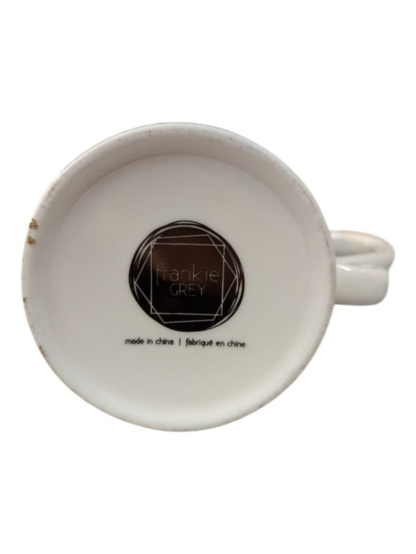 Skiing Penguin Mug with Spoon and Spoon Holder