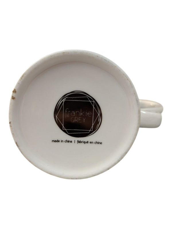 Skiing Penguin Mug with Spoon and Spoon Holder