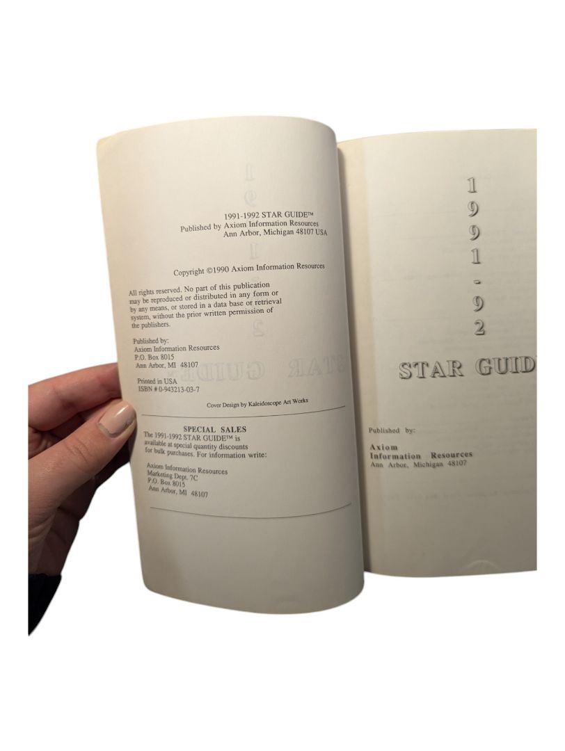 1991-1992 Star Guide