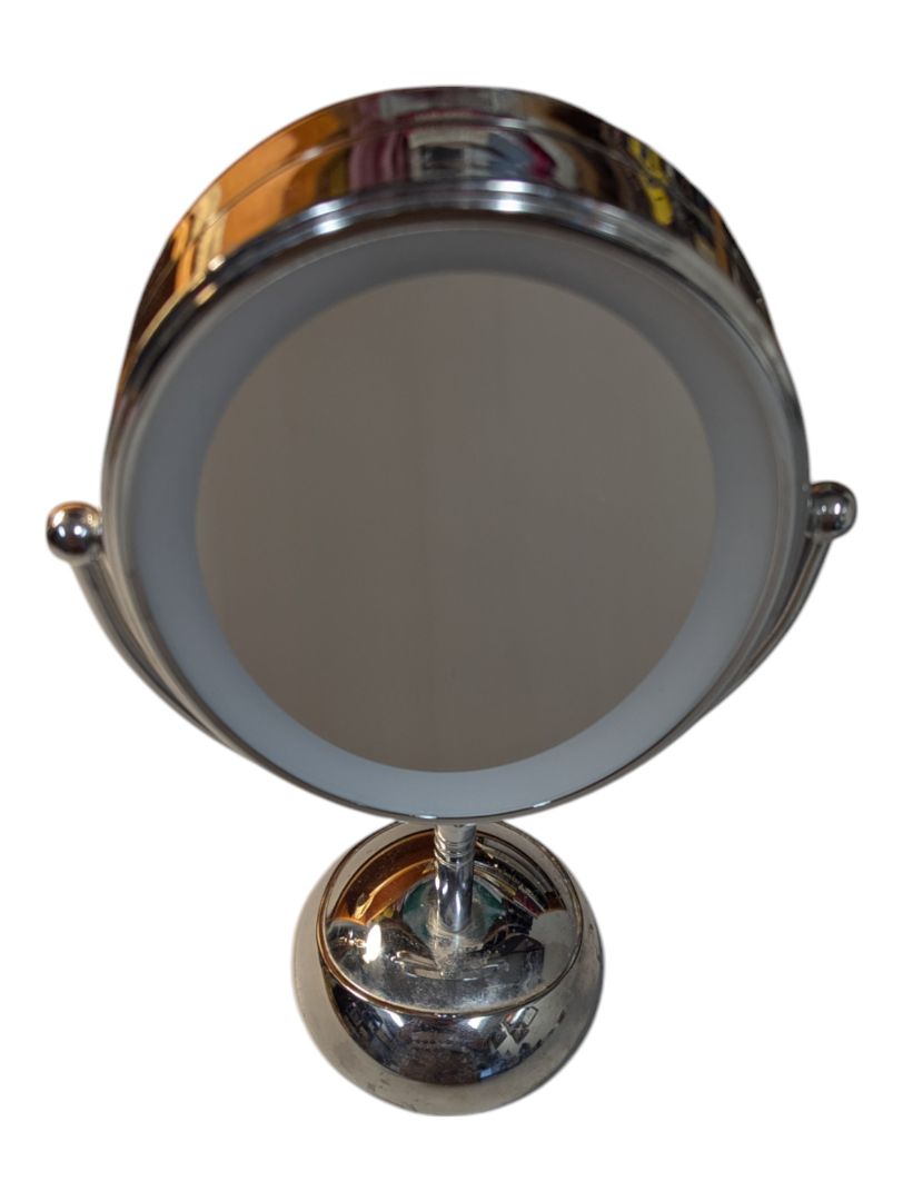 Silver Makeup Mirror