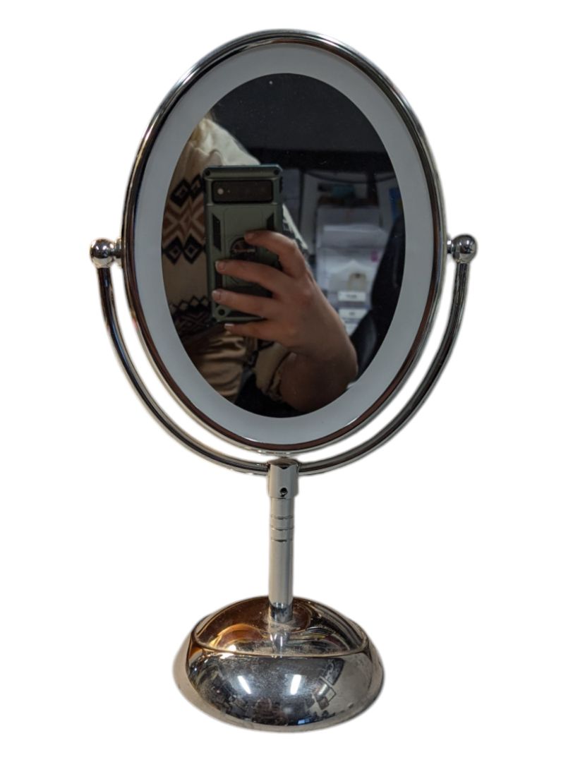 Silver Makeup Mirror