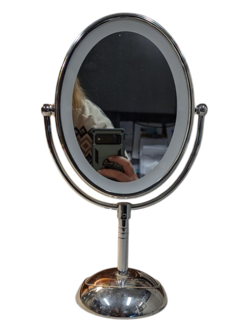 Silver Makeup Mirror