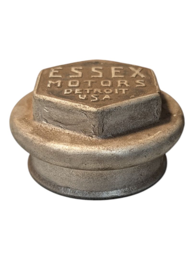 Vintage 20's 30's Essex Motors Detroit USA Threaded Screw-on Hubcap Nut