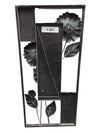 Pair of Metal Flower Wall Hangings 13 1/2" x 28 1/2" (P)