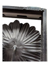 Pair of Metal Flower Wall Hangings 13 1/2" x 28 1/2" (P)