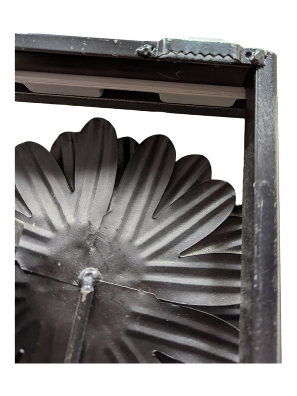 Pair of Metal Flower Wall Hangings 13 1/2" x 28 1/2" (P)