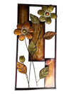 Pair of Metal Flower Wall Hangings 13 1/2" x 28 1/2" (P)
