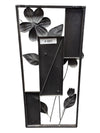 Pair of Metal Flower Wall Hangings 13 1/2" x 28 1/2" (P)