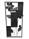 Pair of Metal Flower Wall Hangings 13 1/2" x 28 1/2" (P)