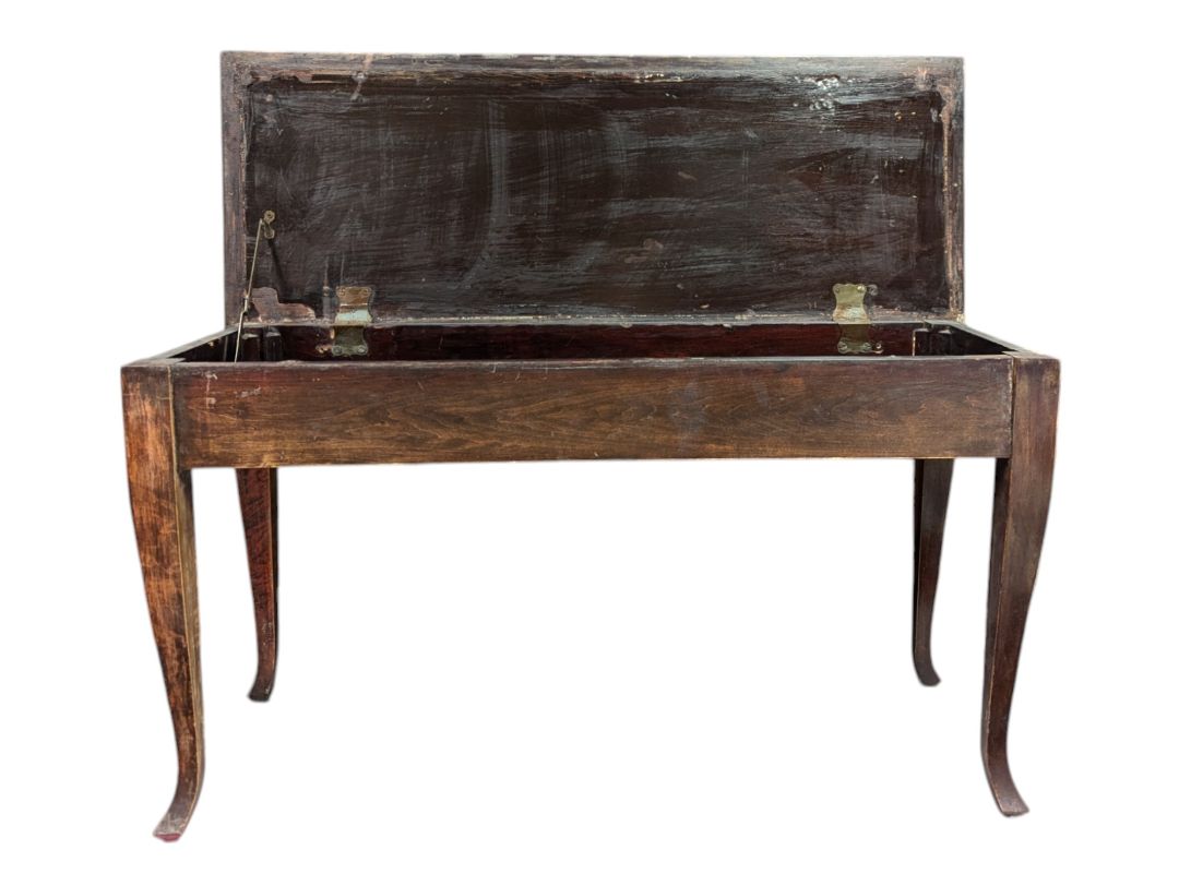 Large Wooden Piano Bench 37