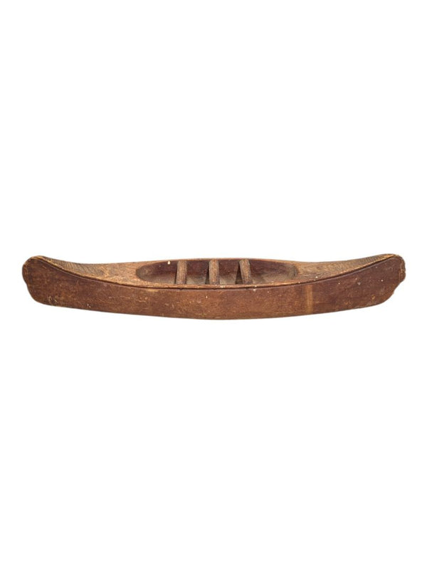Wooden Dugout Canoe Model