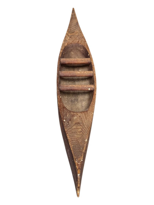 Wooden Dugout Canoe Model