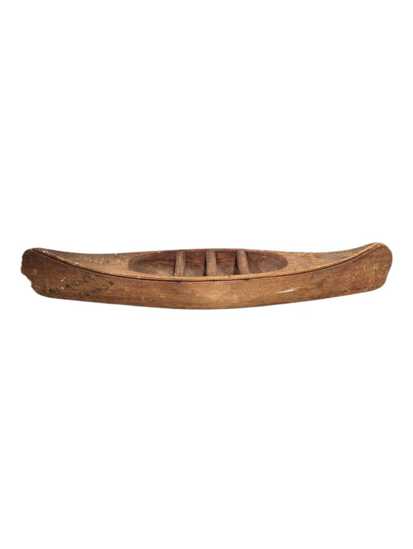 Wooden Dugout Canoe Model