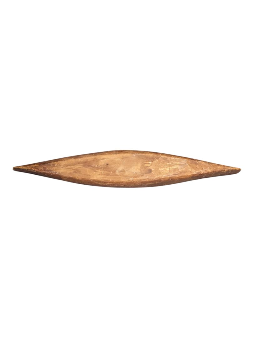 Wooden Dugout Canoe Model