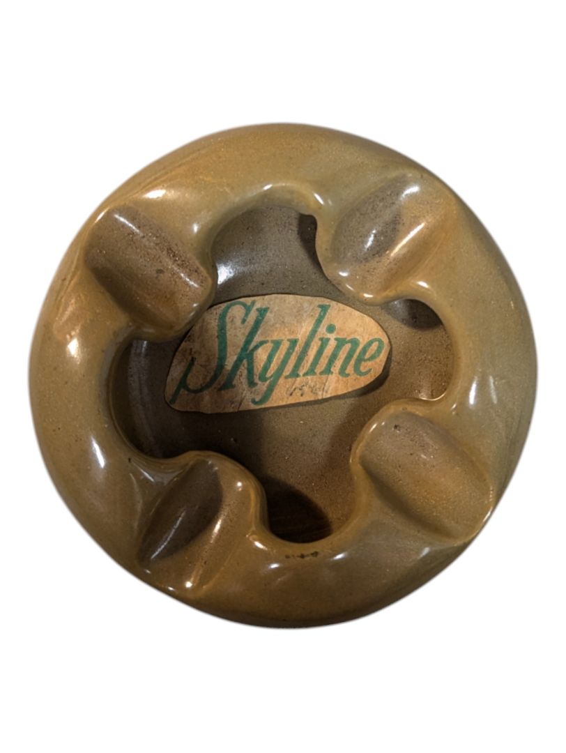 Green Skyline Ashtray
