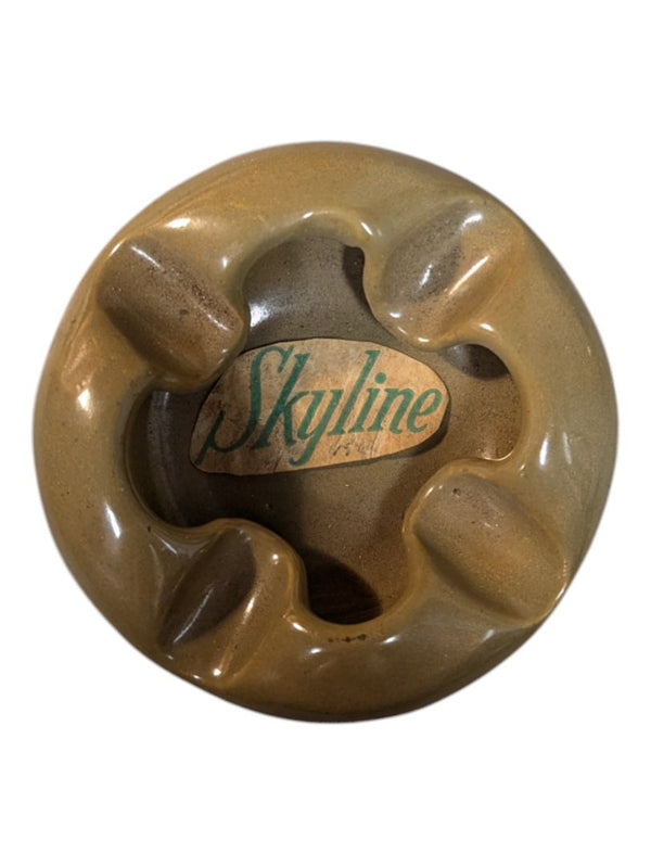 Green Skyline Ashtray