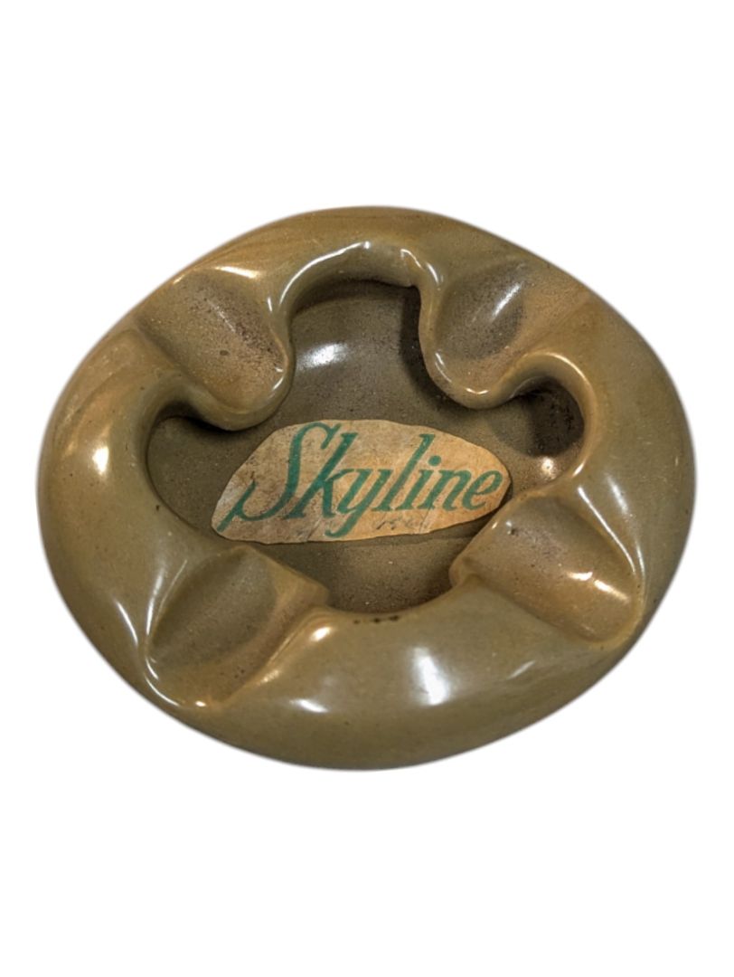 Green Skyline Ashtray