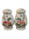 Vintage Porcelain Magnolia Salt and Pepper Shaker