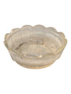 Small Glass Bowl with Scalloped Edge