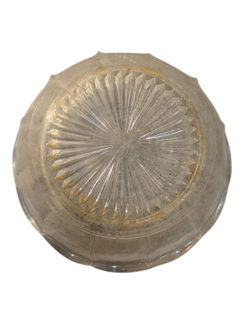 Small Glass Bowl with Scalloped Edge