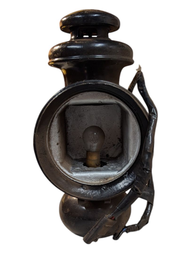 Antique Model T Headlight With Electric Refitting