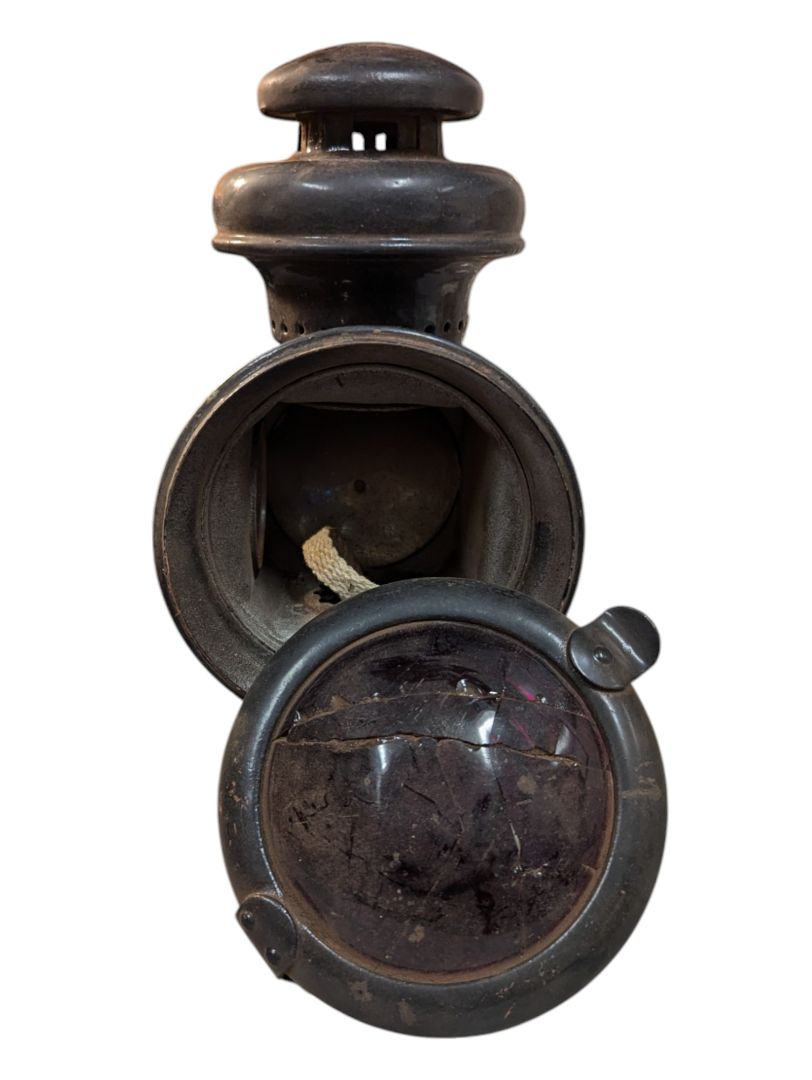 Antique Model T Headlight/Rear Light (red glass)