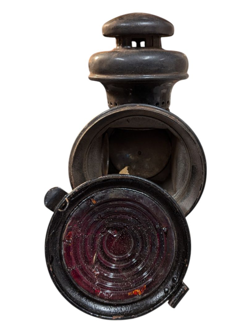 Antique Model T Headlight/Rear Light (red glass)